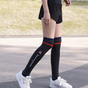 过膝长筒跑步反光压缩袜运动马拉松袜男女健身瑜伽袜瘦腿压力袜子