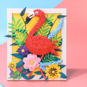 超轻粘土彩泥立体相框画儿童无毒创意手工作品成品diy制作材料包