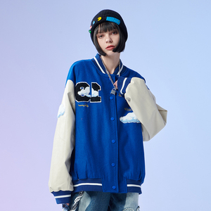 slp棒球服女春秋薄款情侣装2021新款潮流棒球外套女学生夹克潮牌