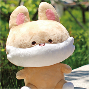 韩国代购进口创意可爱坐姿狐狸公仔毛绒玩具玩偶娃娃女生儿童礼物