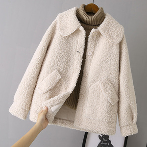 小羊羔外套羊羔绒韩版女百搭