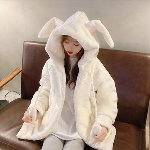 兔子耳朵毛绒衣服