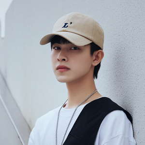 帽子男鸭舌帽夏季潮牌防晒遮阳棒球帽软顶字母嘻哈学生显脸小青年