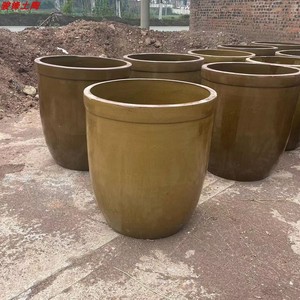 厂家直销水缸发酵缸老式 晒缸养鱼腌菜睡莲缸500斤1000斤家用陶坛