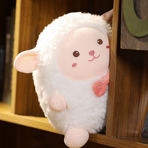 可爱吉祥网红小羊公仔毛绒玩具冰布娃娃玩偶墩安抚抱枕墩生日礼物