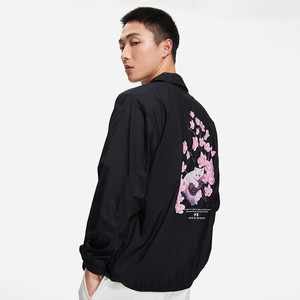 中国李宁樱花外套男2022夏季新款长袖情侣运动服休闲开衫afds943