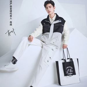 中国李宁肖战同款背包男2022春季新款即秀即卖单肩斜跨包abds130