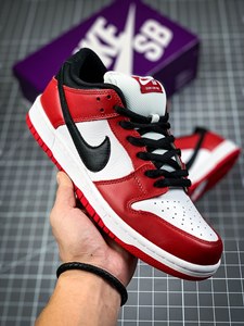 aj sb dunk low pro "chicago"芝加哥黑红陈赫同款休闲板鞋bq6817