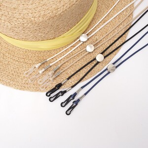 防风绳帽子专用配件渔夫帽遮阳帽可拆卸调节固定隐形男女防晒帽带