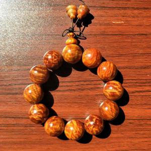 红松木明子手串