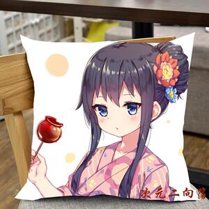 天使降临到我身边白咲花方抱枕 动漫周边定制宅男送腐女生日礼物