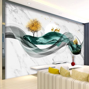 北欧9d几何墙纸现代简约客厅电视背景墙壁纸沙发墙5d大气壁画墙布