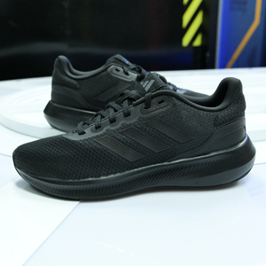 阿迪达斯HP7544男鞋23夏季新款低帮全黑运动鞋透气减震跑步鞋