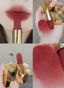 之吻 晶润缎彩唇膏 _ burberry博柏利之吻绒雾哑光唇膏93口红显白红