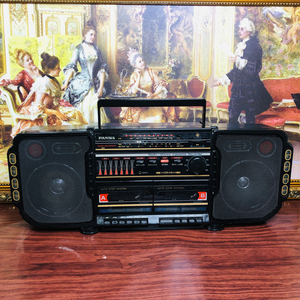 熊猫彩灯双卡收录机!收音好用!磁带音质柔美!