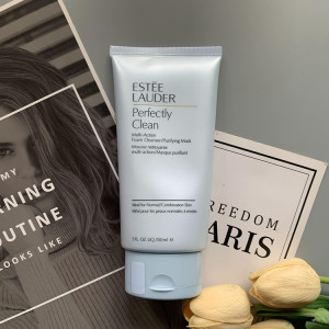 雅诗兰黛净莹柔肤洁面乳小样30ml新版细致双效焕采洗面奶 蓝洁