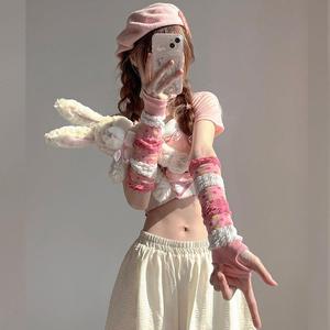 日系软妹Lolita少女手套甜美手袖手腕装饰防晒袖套防晒蕾丝二次元