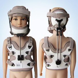 儿童斜颈矫正器头颈胸固定支具颈托矫形器术后头颈胸固定支具架