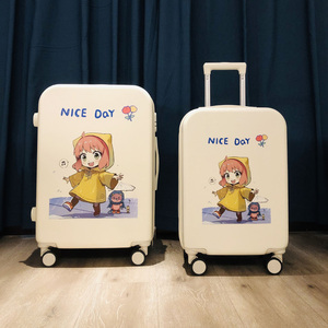 行李箱女可爱少女学生