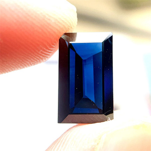 天然无烧山东昌乐蓝宝石直角方形蓝宝潍坊蓝宝石
