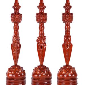 桃木降魔杵金刚杵大小号法器摆件原木实木手工藏式家居饰品工艺品