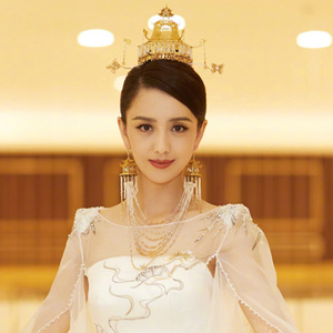 新娘头饰天坛女神佟丽娅同款扶摇古装头饰中式皇冠套装发饰凤冠