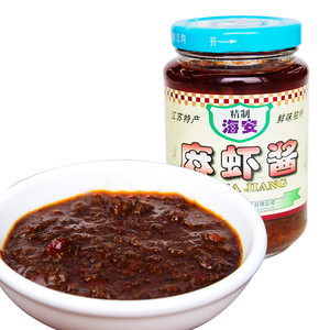 农门海安麻虾酱200克拌饭火锅蘸酱调味酱 江苏南通特产鲜虾酱