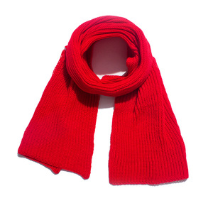 长津湖同款红围巾艾米易烊千玺大红色毛线围脖冬季保暖晴纶