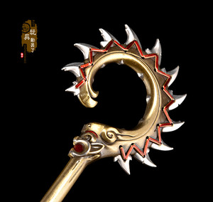 1/6武器模型 守望先锋路霸链钩拦路猪钩子合金兵器兵人玩具装备