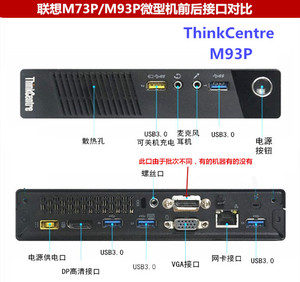 准系统电脑主机 联想m73p m93小主机四代迷你台式机1150针处理器