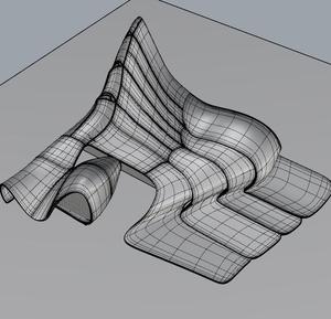 扎哈的哈利耶夫文化中心建筑3d犀牛模型rhino建模渲染3d模型素材