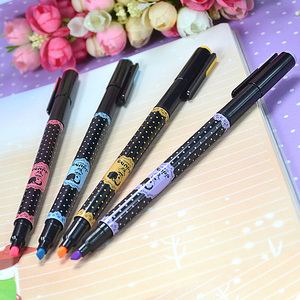 包邮 晨光双头荧光笔 冬己荧光 记号笔涂鸦笔 划线重点标记21208 彩色