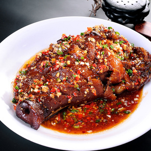 菜帮主鸿运当头卤猪头肉半只酒店饭店宴席用冷冻半成品特色菜食材