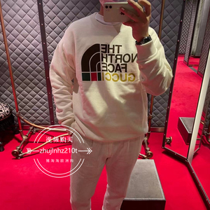 猪淘淘代购 gucci古驰新款卫衣the north face北面联名款圆领外套