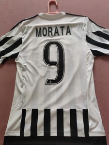 莫拉塔尤文15-16赛季主场球衣,s码,自定9成新,领口有点污渍