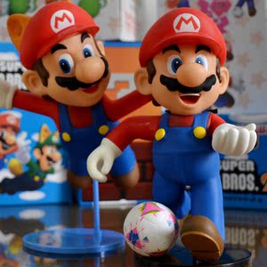 超级马里奥兄弟玛丽奥罗里奥卡通人物车内饰品家居装饰摆件大号