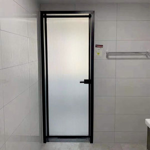 极简窄边平开门厕所防水钛镁铝合金门卫生间长虹玻璃门厨房子母门