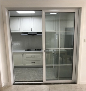 上海阳台移门室内隔断门厕所推拉门双层钢化玻璃钛镁铝合金推拉门