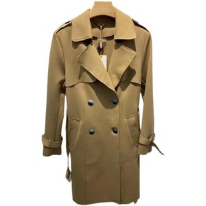 春秋季新款中长款修身显瘦太空棉风衣空气棉外套女装诗迈尔奕961