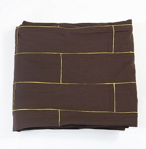 祖衣台湾袈裟25条125格金边麻搭衣红色咖啡色男女僧人法衣七忏衣