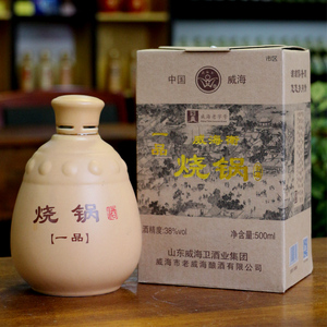 威海卫一品烧锅38度浓香型国产整箱6瓶粮食酒白酒山东特产