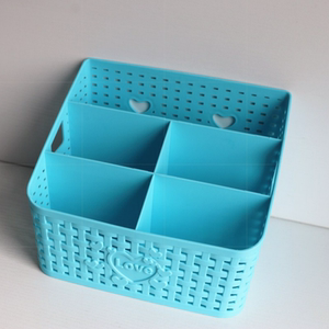 茶几上放的收纳盒小型床头柜客厅塑料小号迷你桌面小东西杂物盒新