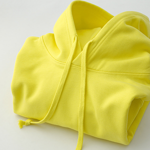 370g重磅柠檬黄休闲连帽卫衣女小鸡黄百搭帽衫上衣男
