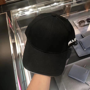 prada/普拉达男士新款棉质棒球帽字母鸭舌帽意大利购正品8.8c