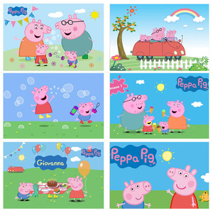 小猪佩奇海报peppa pig动画片卡通儿童房间卧室幼儿园装饰墙贴画