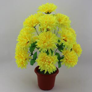 清明祭塑料花仿真菊花清明节花束扫墓坟前上坟花祭祀菊花墓地花盆