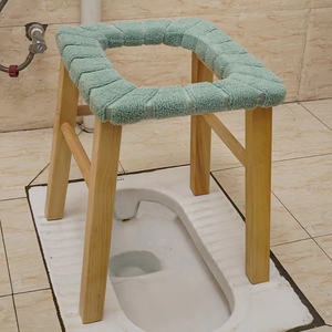 坐便器上厕所凳子老人大便椅成人孕妇蹲坑实木架可移动家用防滑