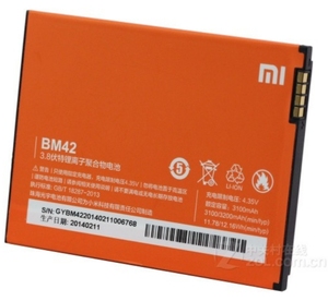 bm42电池3.8伏特锂离子聚合物电池容量3100mah配件寄新款