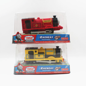电动轨道益智玩具塑料小火车红色黄色雷尼斯儿童玩具送电池