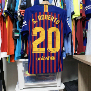 巴塞罗那1819赛季主场联赛球员版vaporknit巴萨球衣